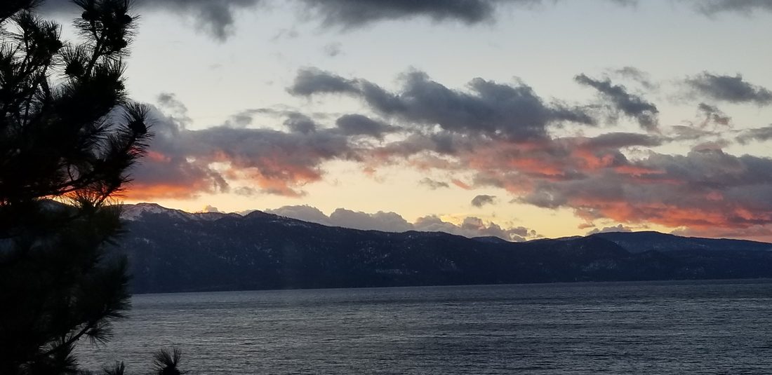 Lake Tahoe at dusk